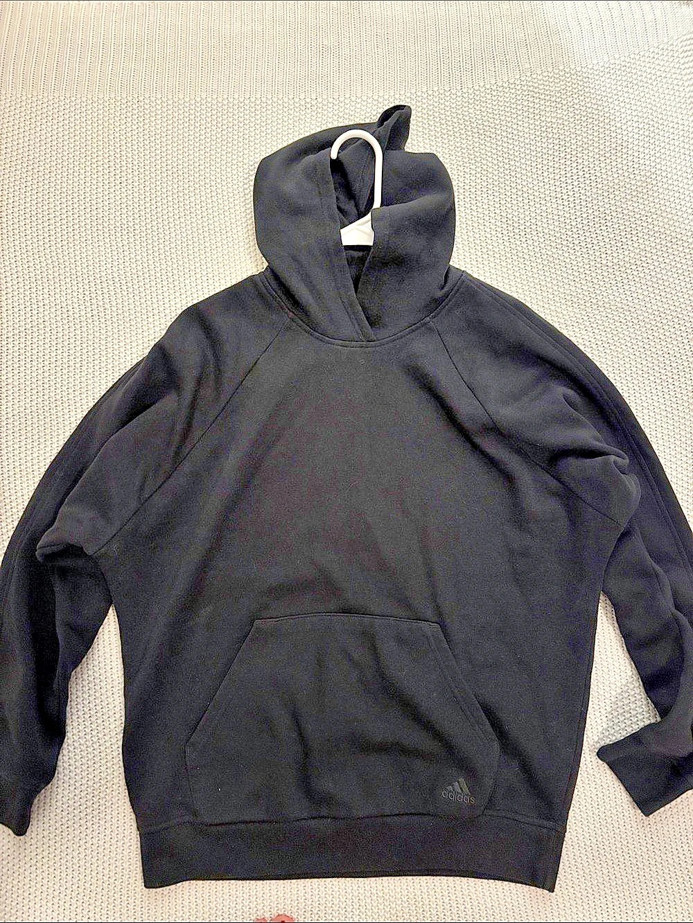 adidas Essentials Fleece Hoodie Black Size small